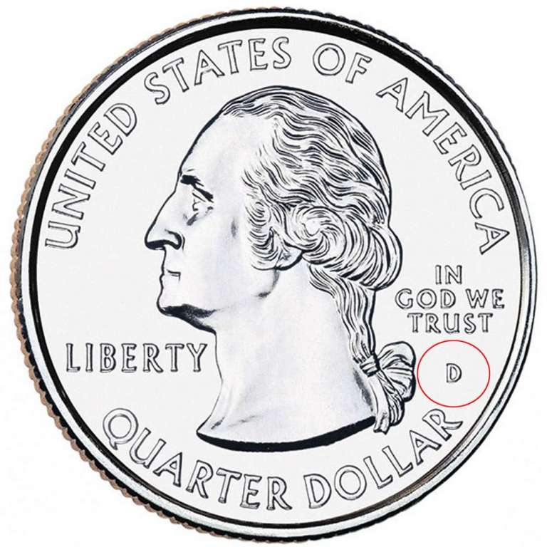 (024d) Монета США 2014 год 25 центов &quot;Великие песчаные дюны&quot;  Медь-Никель  UNC